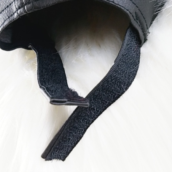 VELVET Faux Leather Cap - Picture 8 of 8